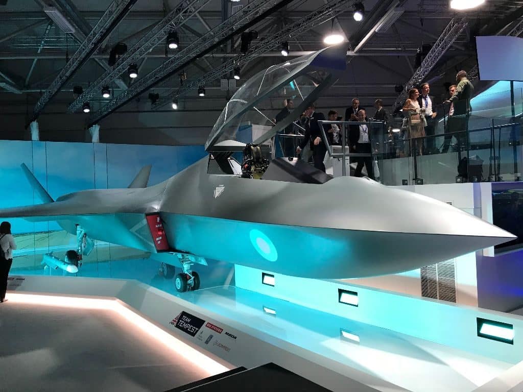 La maquette du programme Tempest presentee en 2018 lors du salon de Farnborough Air Independant Propulsion AIP | Analyses Défense | Constructions Navales militaires