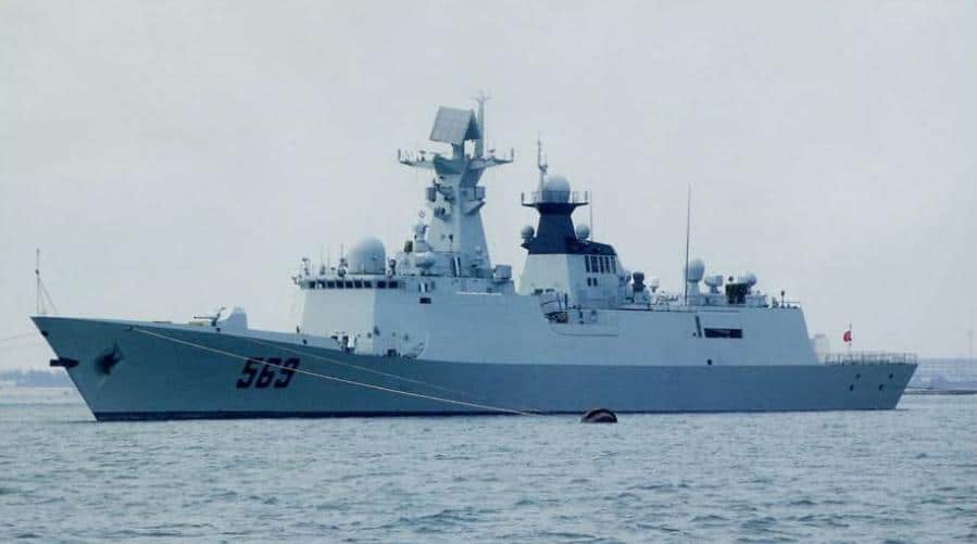 चीनी नौसेना के पास 30 प्रकार के 054A पनडुब्बी रोधी फ्रिगेट हैं