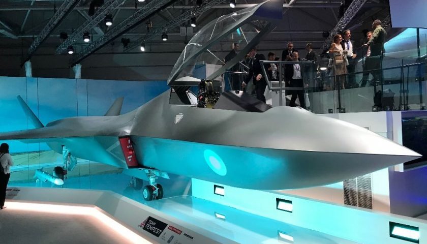 Modellen af ​​Tempest-programmet præsenteret i 2018 på Farnborough Motor Show Germany | Forsvarsanalyse | Awacs og elektronisk krigsførelse
