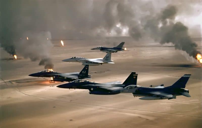 US Air Force F-15 et F-16 en Irak