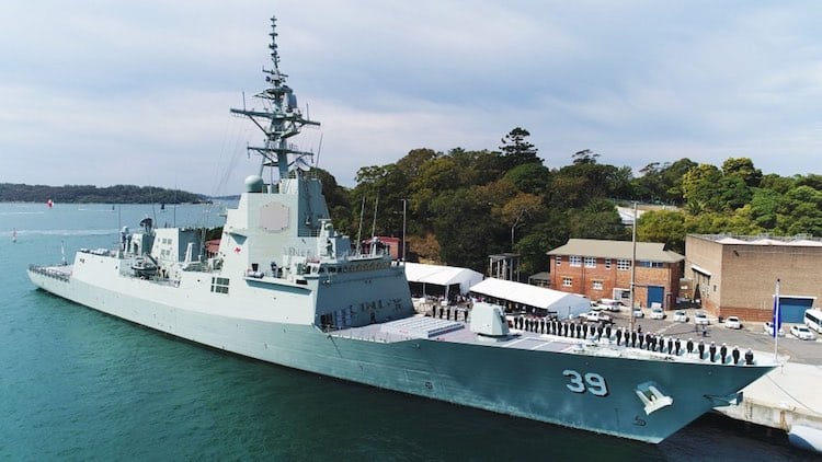 De torpedobootjagers van de Hobart-klasse kwamen in 2017 in dienst
