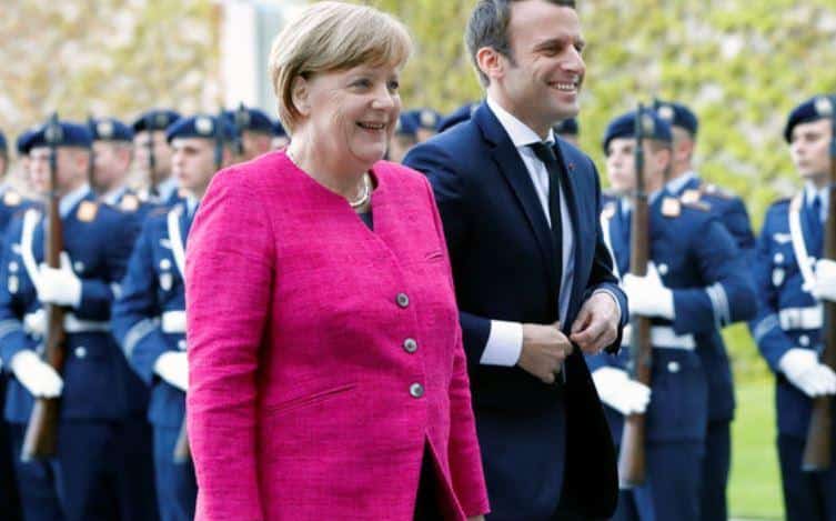 Emmanuel macron angela merkel 2017