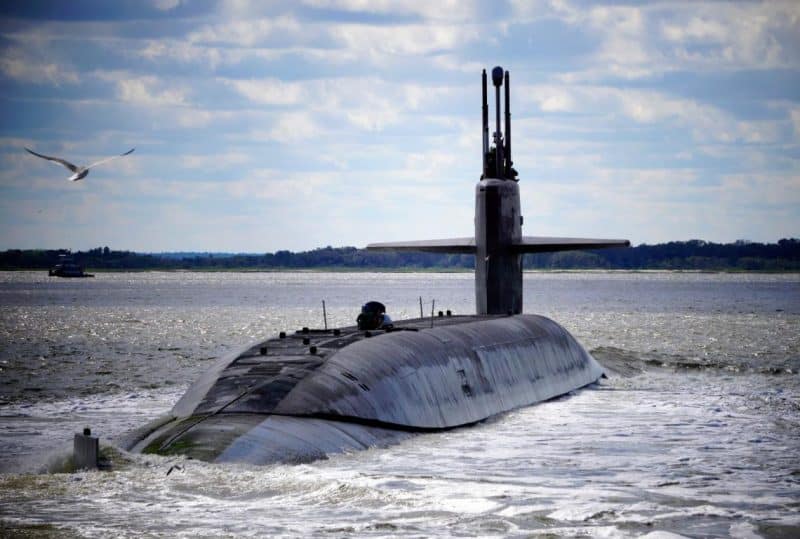 ПЛАРБ класса «Огайо» — американская подводная лодка с ядерными баллистическими ракетами.