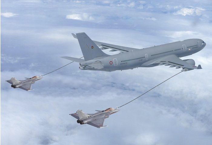 Pékin considère que les Etats-Unis ont franchi la ligne rouge à Taïwan 7 jpg a330mrtt rafale montage Actualités Défense | Alliances militaires | Aviation de chasse