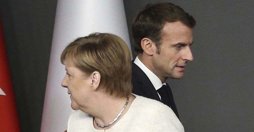 Deutsch-französische Konfrontation Merkel Macron