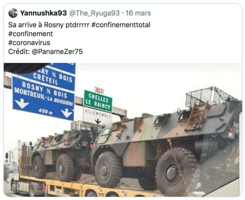 VAB Twitter Rumeur Coronavirus e1584637345271 Analyses Défense | Aviation de Transport | Avions Ravitailleurs