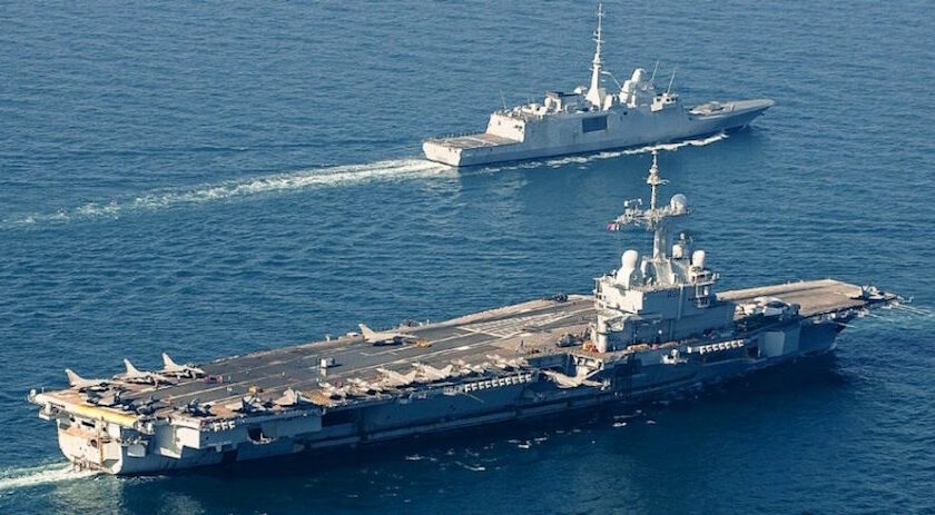charles de gaulle vliegdekschip FREMM Militaire marineconstructies | Training en militaire oefeningen | Flash-verdediging