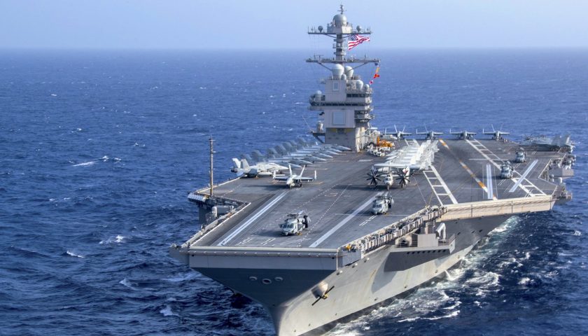 PAS Gerald ford analyzuje obranu | Stíhačky | Vojenské námorné stavby