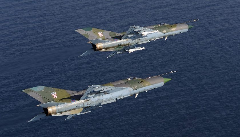 Det kroatiske luftvåben MiG 21bis-jetfly Nyheder Forsvar | Jagerfly | Konstruktion af militærfly