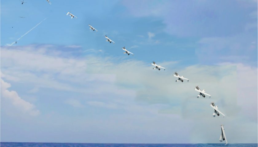 secvența de lansare a dronei Știri de apărare | Drone militare și robotică | Drone navale