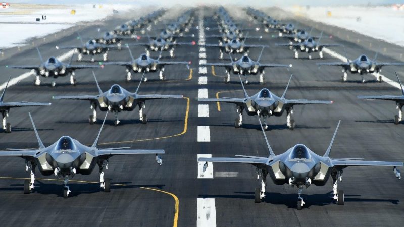 F-35 USAF Olifantenwandeling