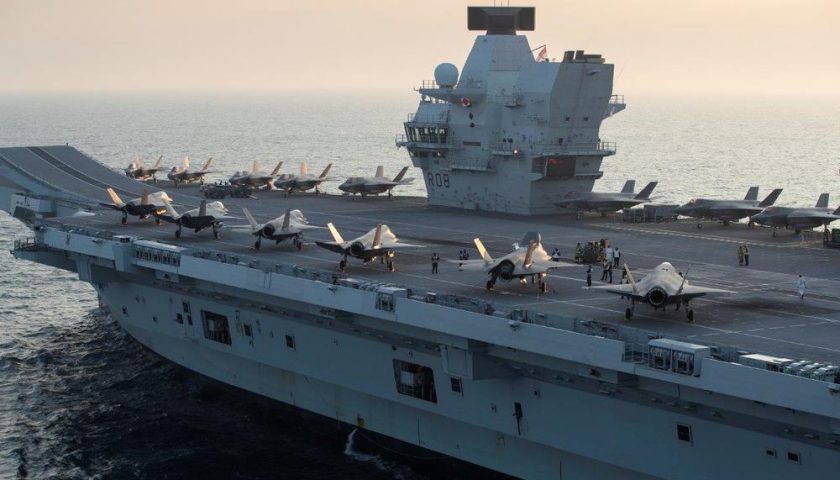 HMS Queen Elizabeth F35B Actualités Défense | Aviation de chasse | Budgets des armées et effort de Défense