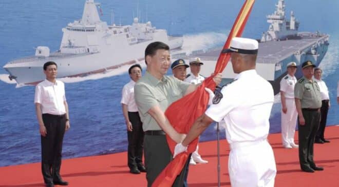 XI Jinping idriftsættelse PLA Navy e1619449875279