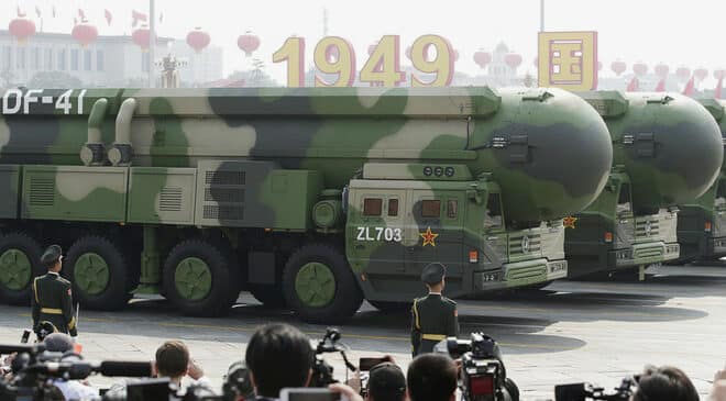 L'Esercito popolare di liberazione sta rapidamente modernizzando le sue forze deterrenti, in particolare con l'arrivo del missile ICBM DF-41 a combustibile solido.