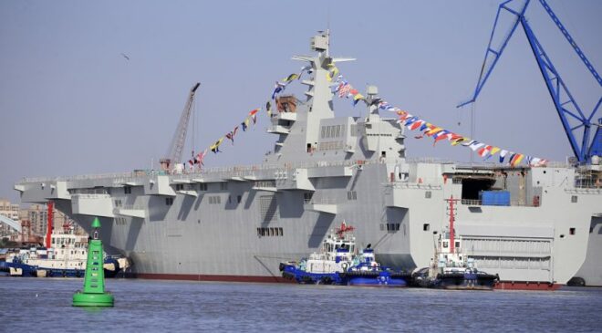 Le troisième LHD Type 075, le Anhui, a été réceptionné par la Marine chinoise le 1ᵉʳ octobre 2022