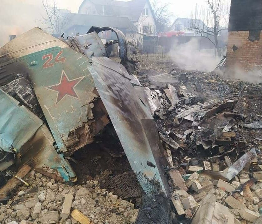 Su-25 der russischen Luftwaffe zerstört