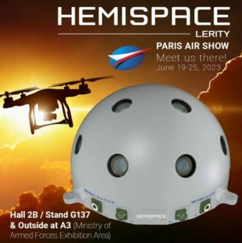 Leritys "Hemispace" optroniske system vil være til stede ved Paris Air Show 2023