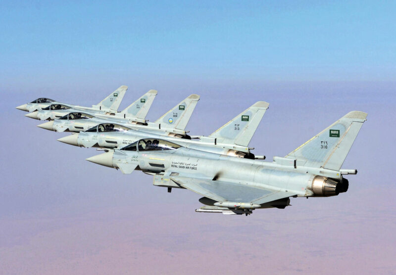 Euro lutador Typhoon Força Aérea Real Saudita