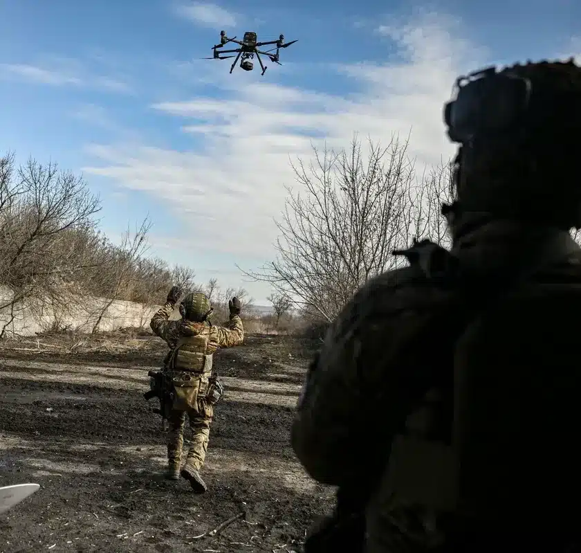 gemeine Drohnen in der Ukraine