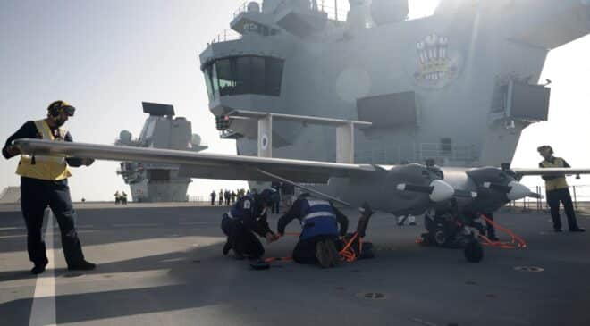 drone hms príncipe de gales Porta-aviões | Análise de Defesa | Cadeia logística militar