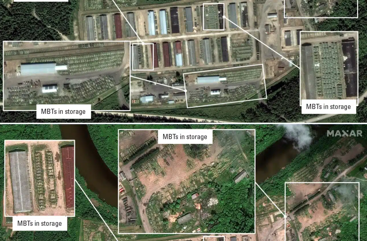 Zone de stockage russie chars