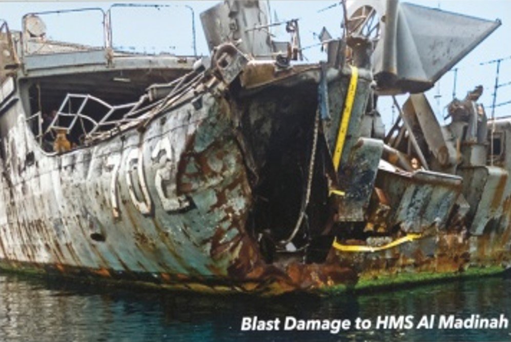 fregate al madinah endommagée 2017