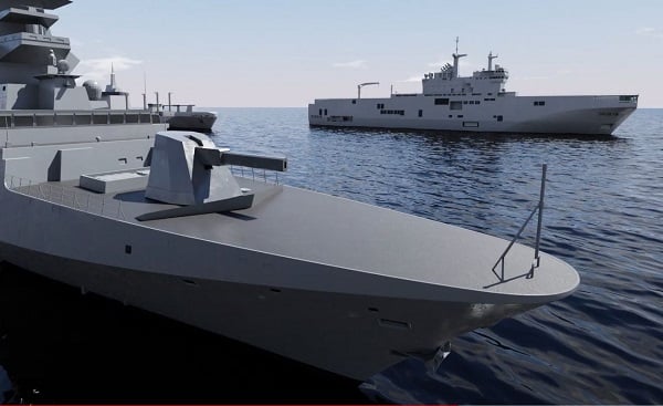 Rail gun marine nationale