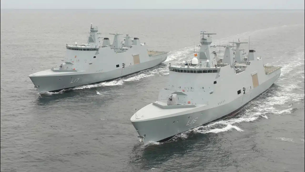 La frégate Iver Huitfeldt danoise aurait frôlé le drame en mer Rouge, face aux drones Houthis 56 Marine royale danoise