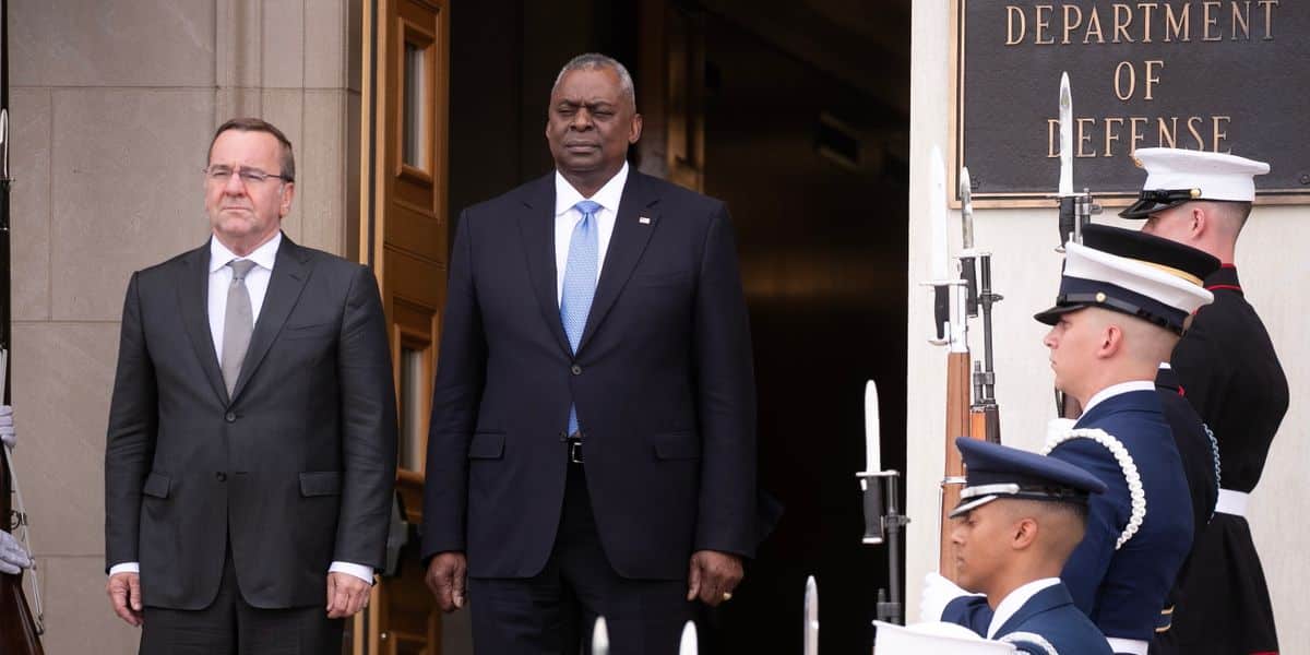 Boris Pistorius et Lloyd Austin - Washington mai 2024