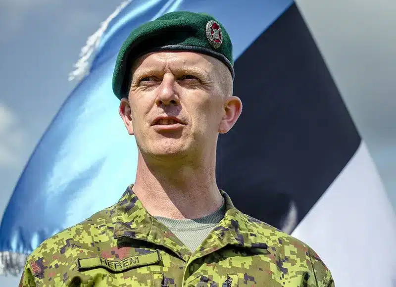 Chef d'état-major d'Estonie général Martin Herem