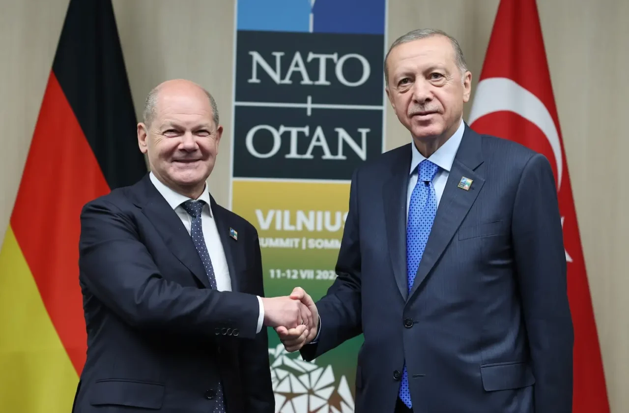 Erdogan Scholz Sommet de l'OTAn de washington