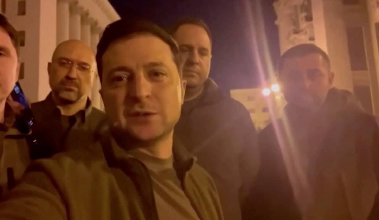 Resistance zelensky ukraine fevrier 2022 Kyiv