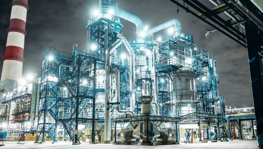 Raffinerie Gazprom en Siberie