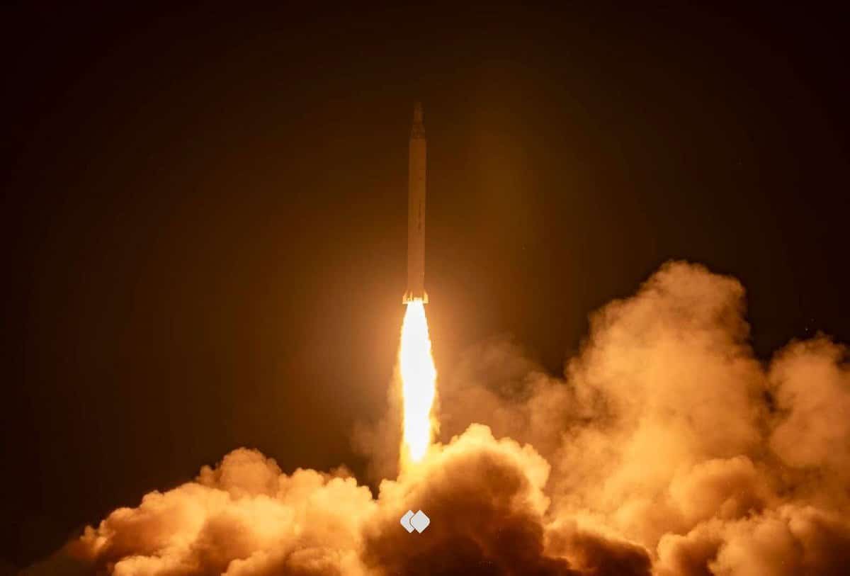 départ missile balistique iranien