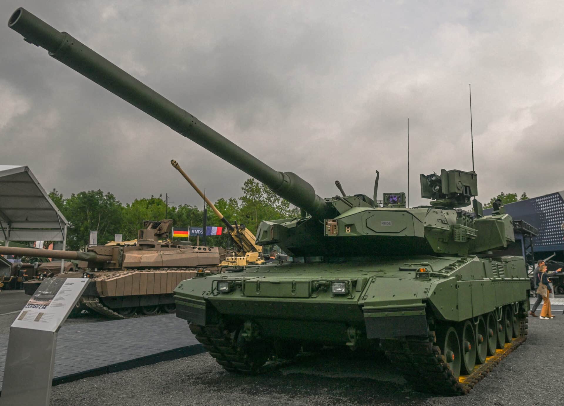 Leopard 2A8 au salon eurosatory 2024