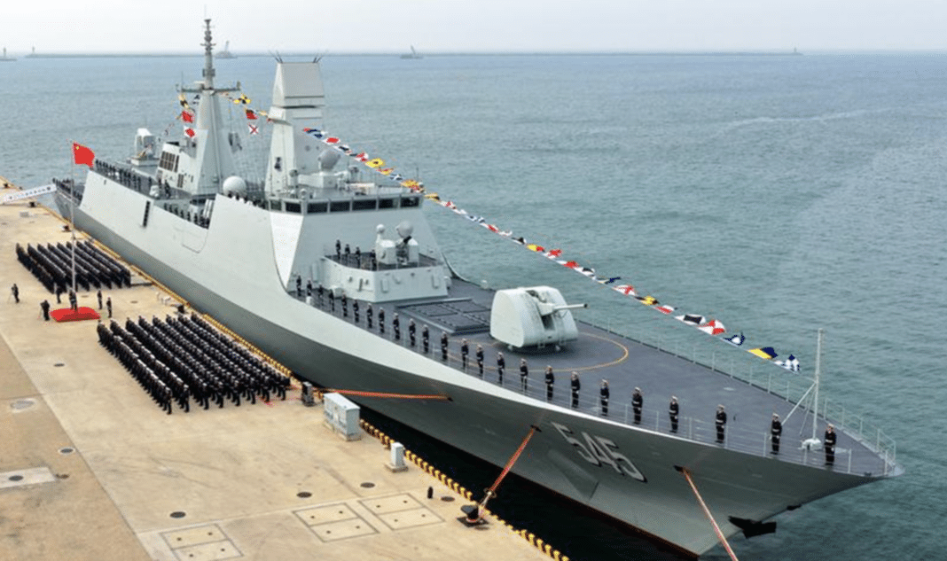 frégate Type 054B ceremonie