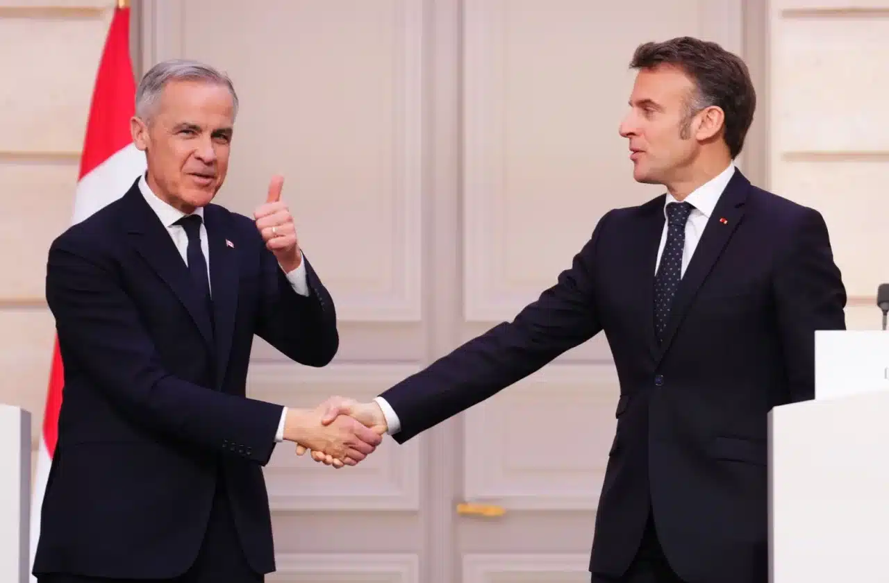 Mark Carney Emmanuel Macron