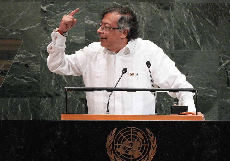 Gustavo Petro a la tribune des nations Unis