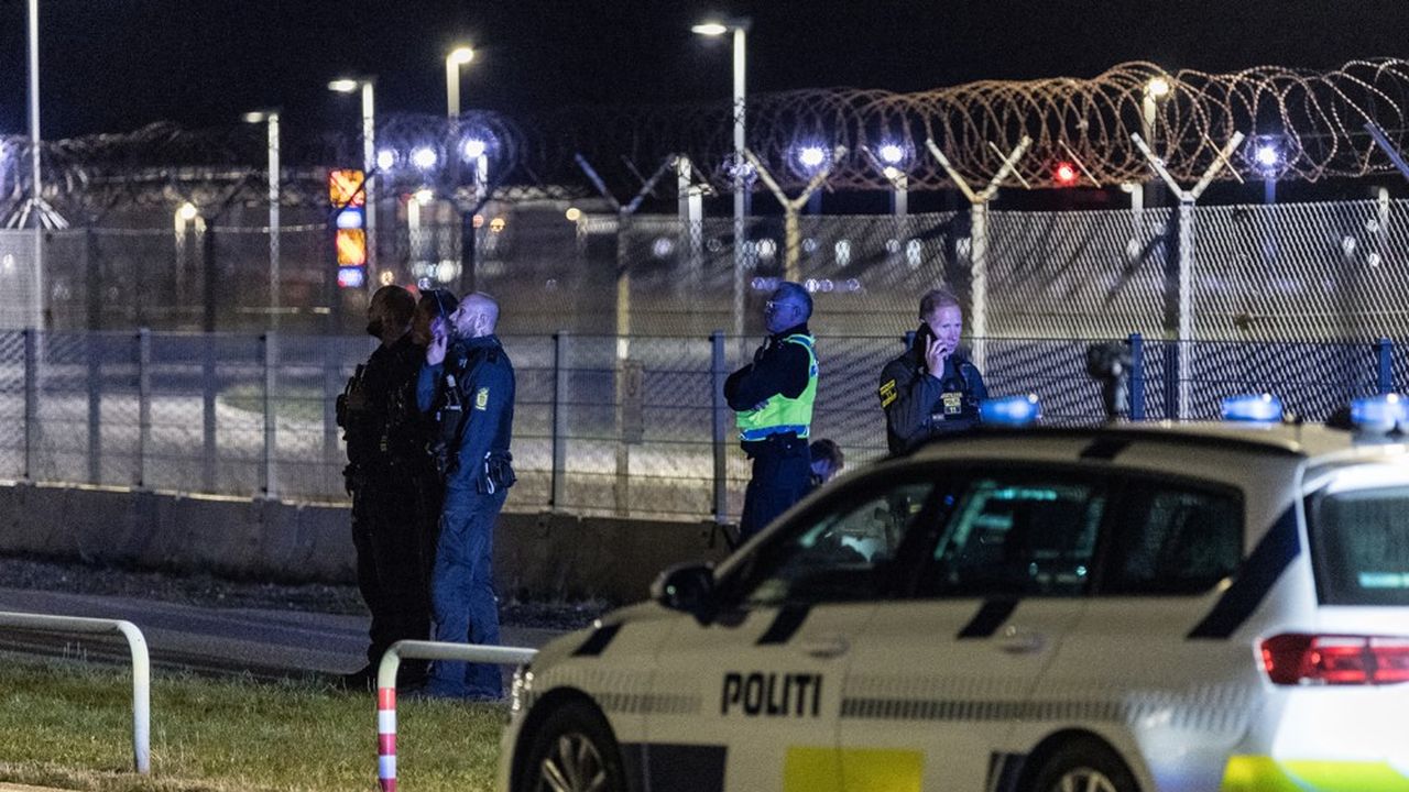 police danoise drones aéroports Copenhague