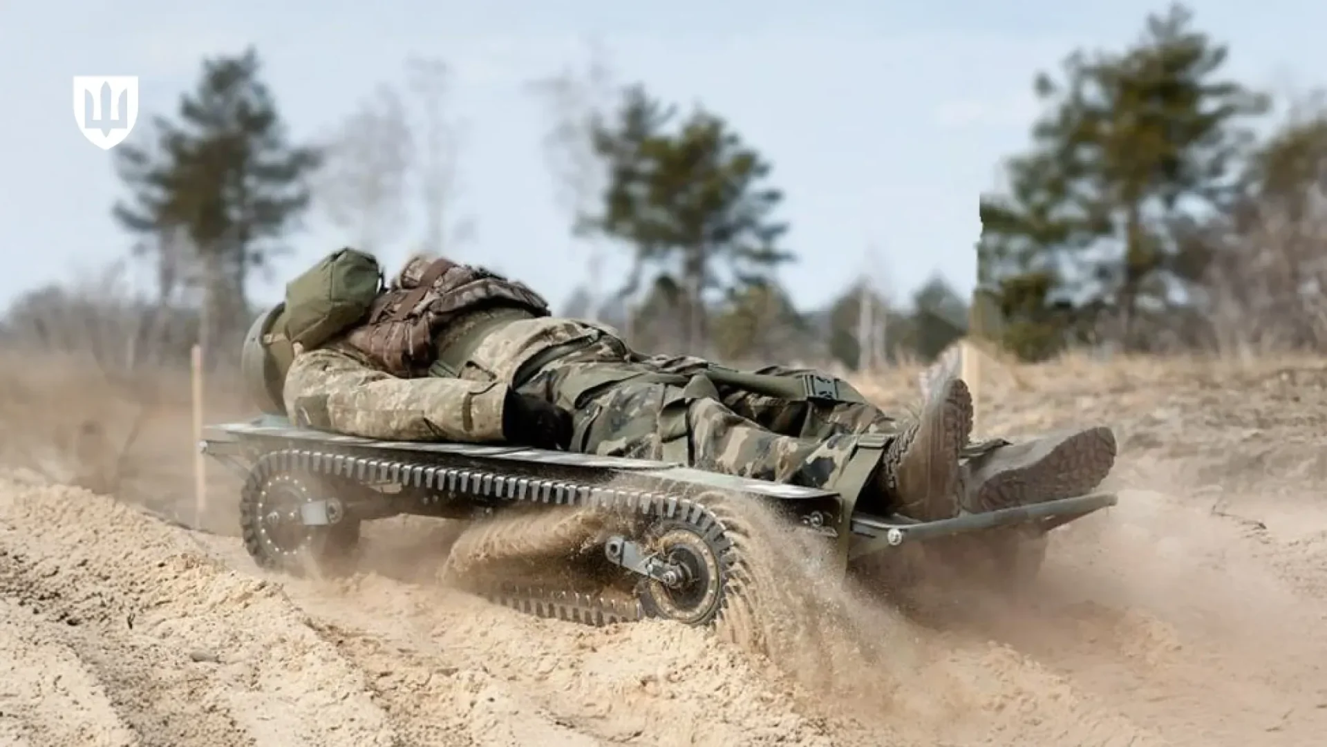 UGV ukraine evacuation blesse